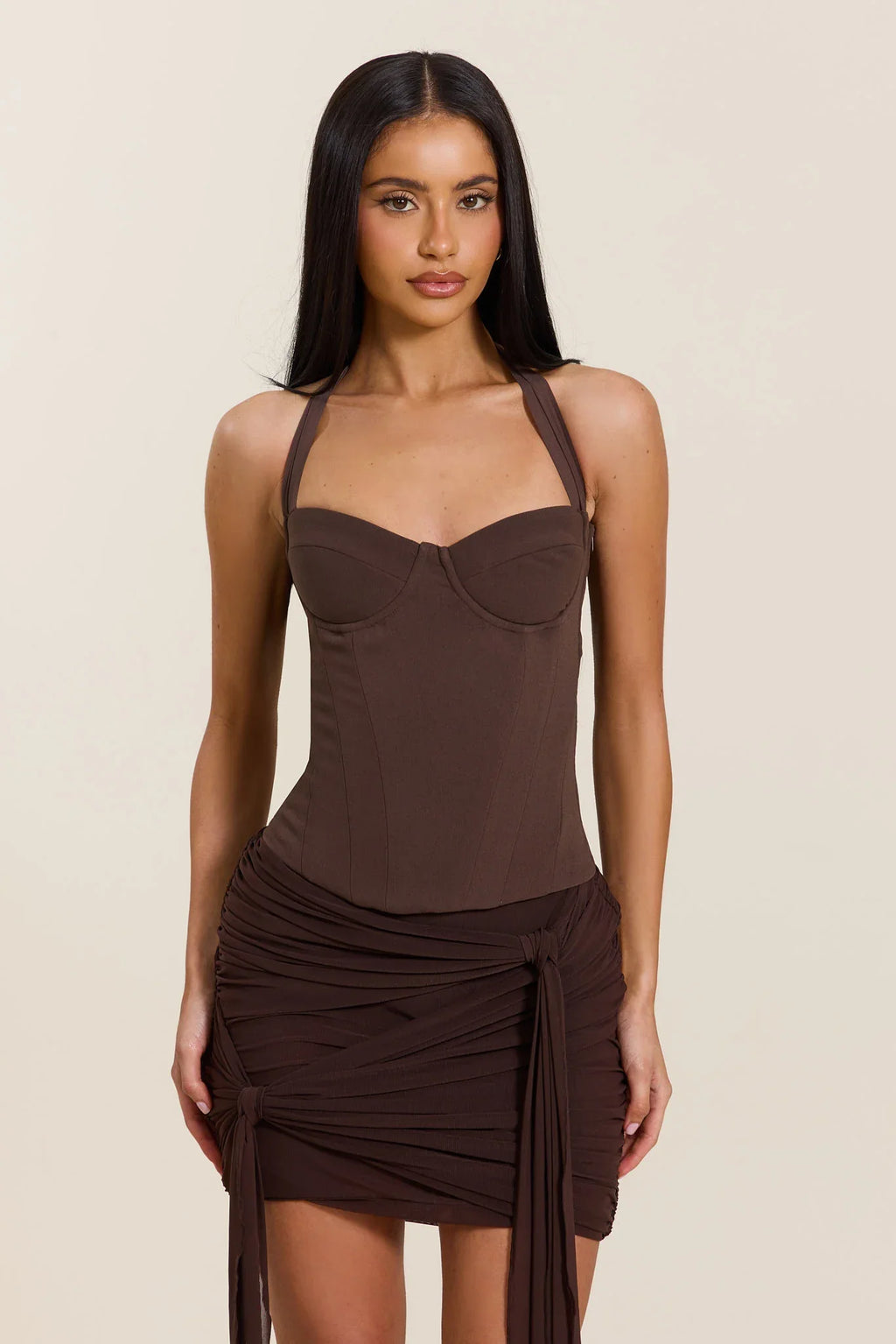 Cocoa Corset Top