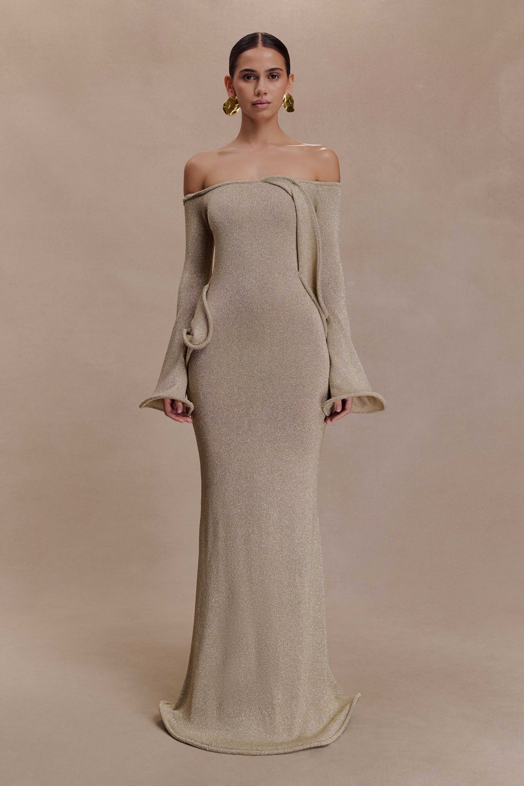 Golden Whisper Dress