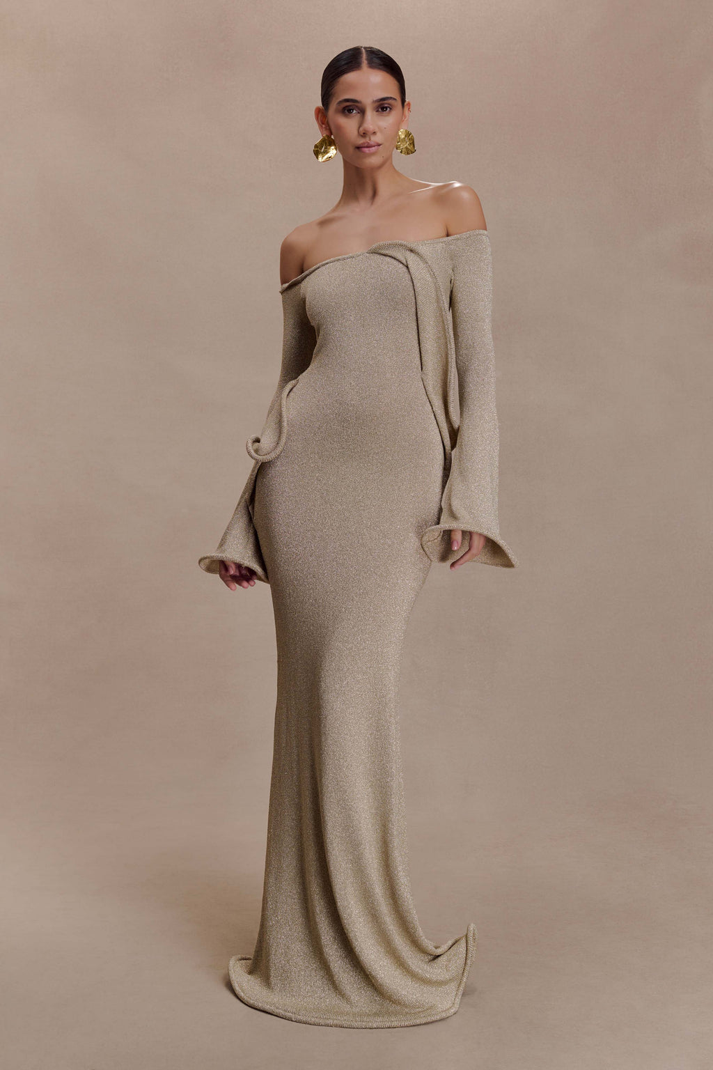 Golden Whisper Dress