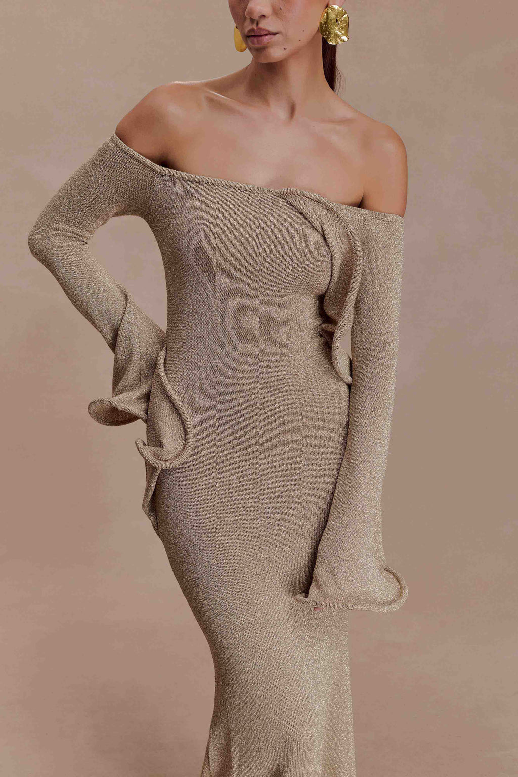 Golden Whisper Dress