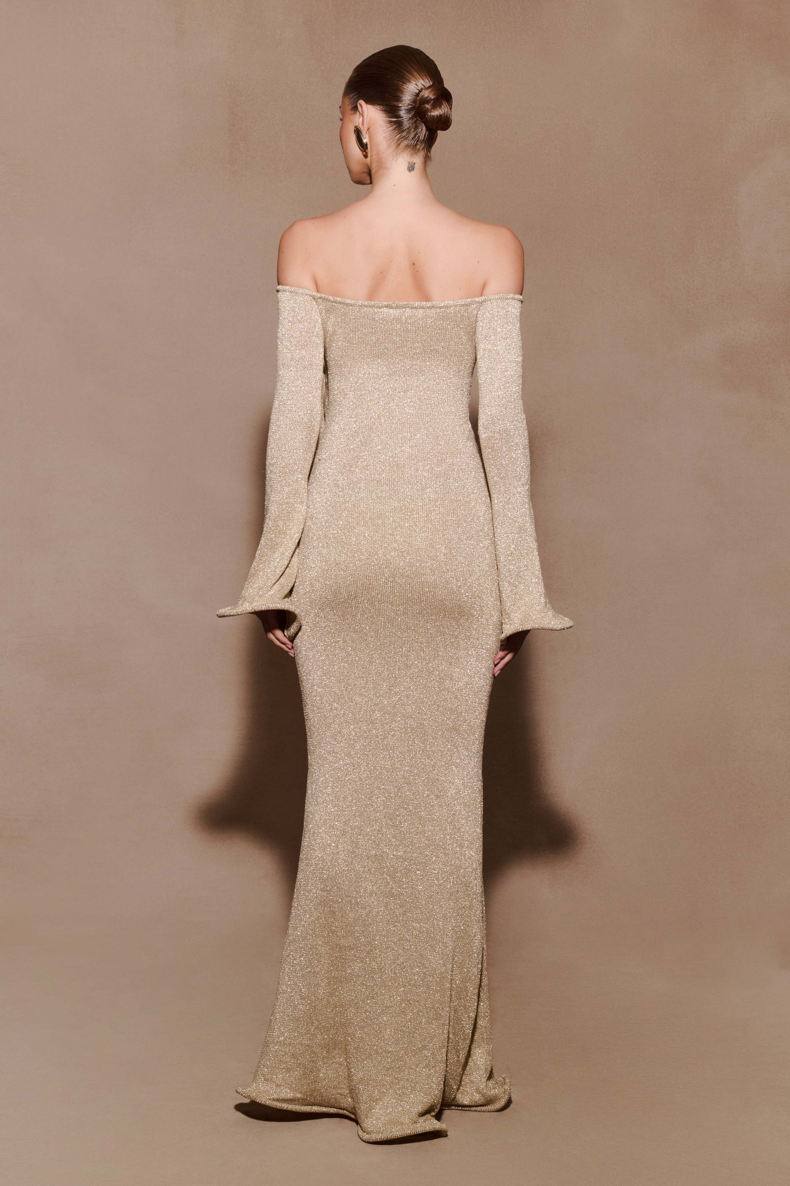 Golden Whisper Dress