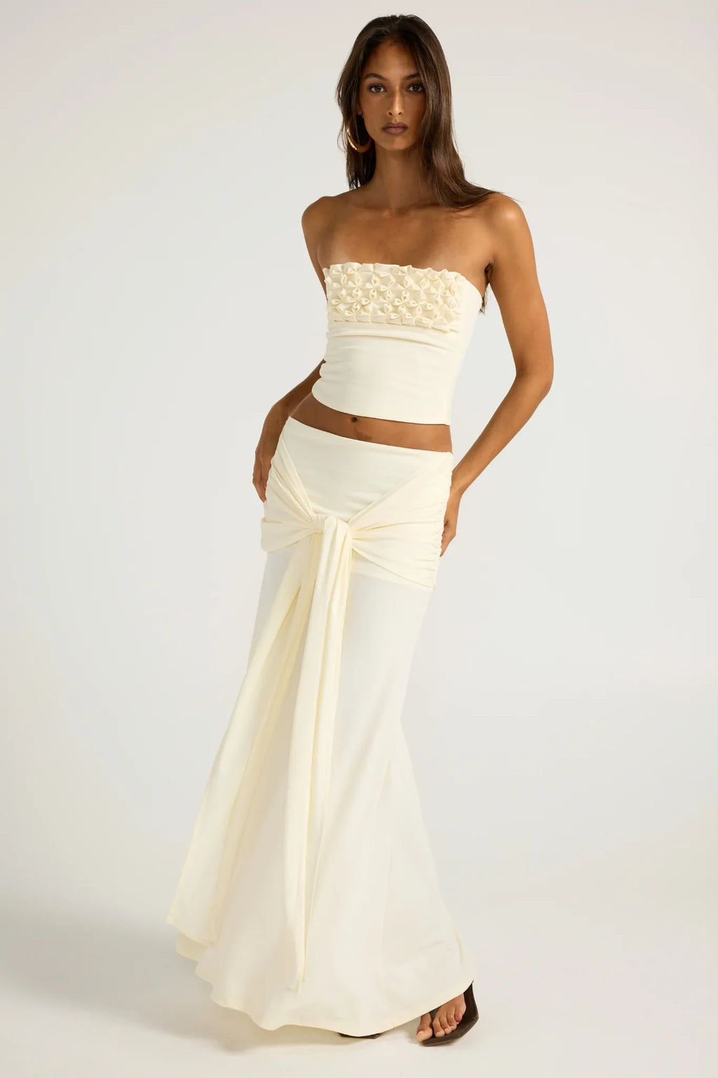 Ivory Rosette Maxi Set