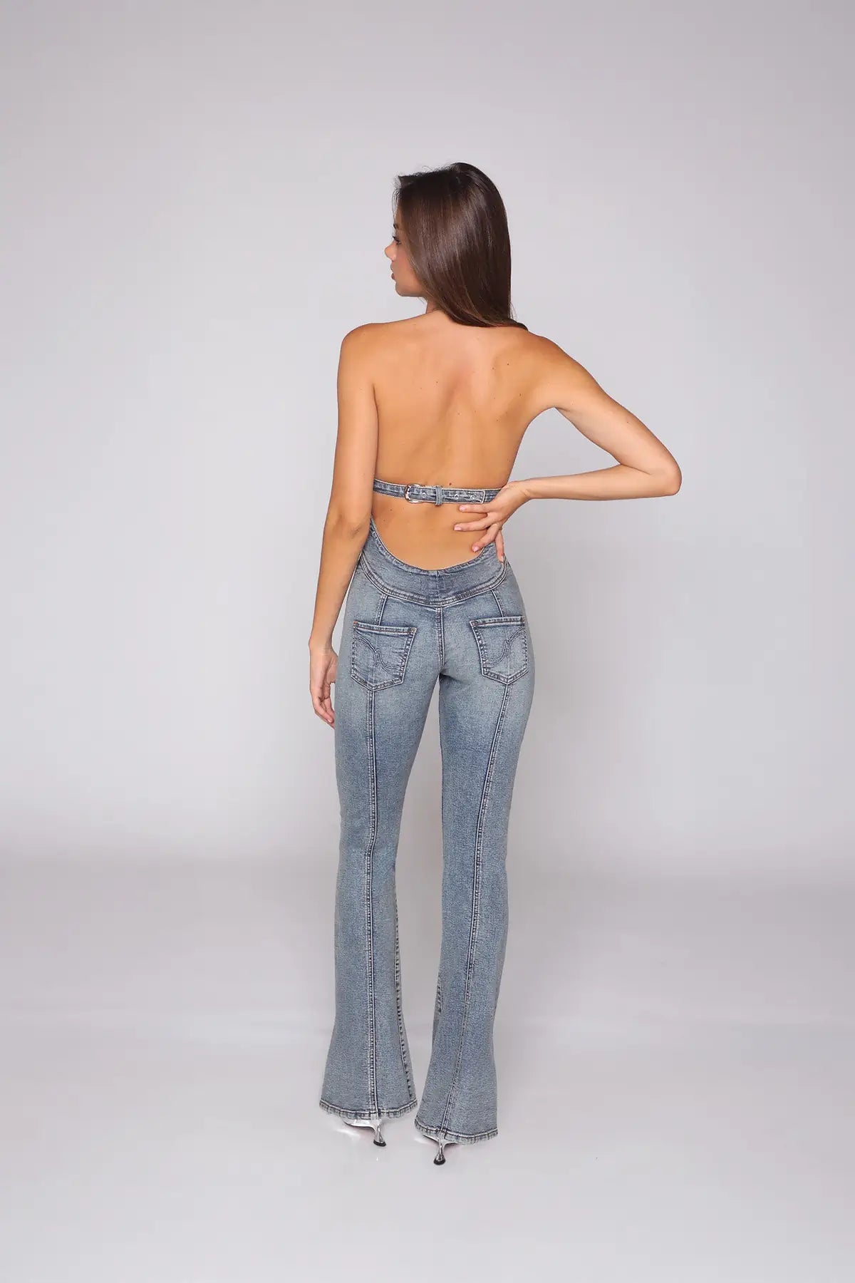 Model Off-Duty Jeans Jumpsuit