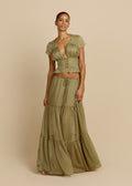Olive Lace Tiered Set