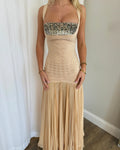 Sequin Bust Bandage Maxi Dress