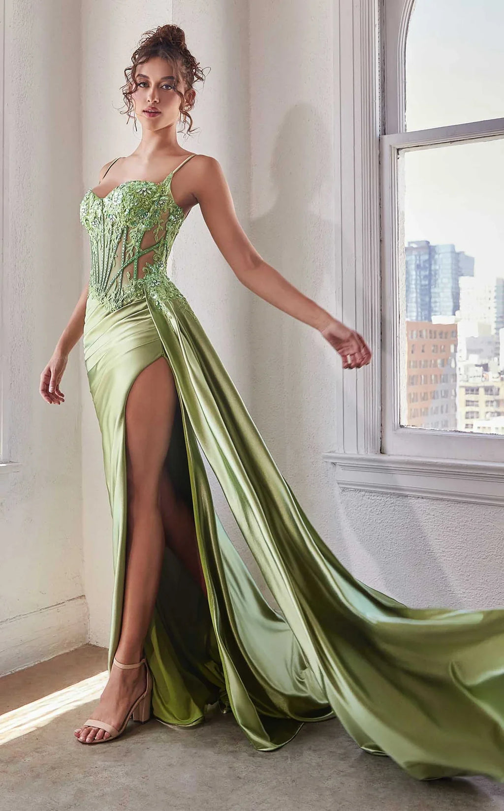 Lime Goddess Gown