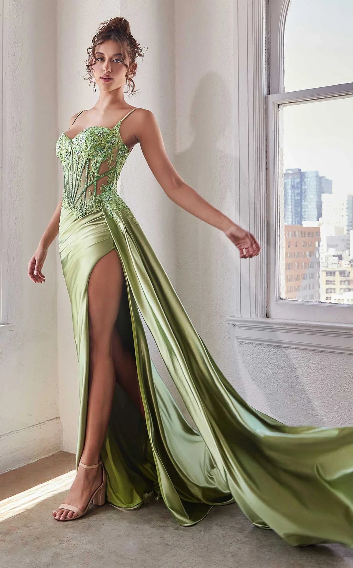 Lime Goddess Gown