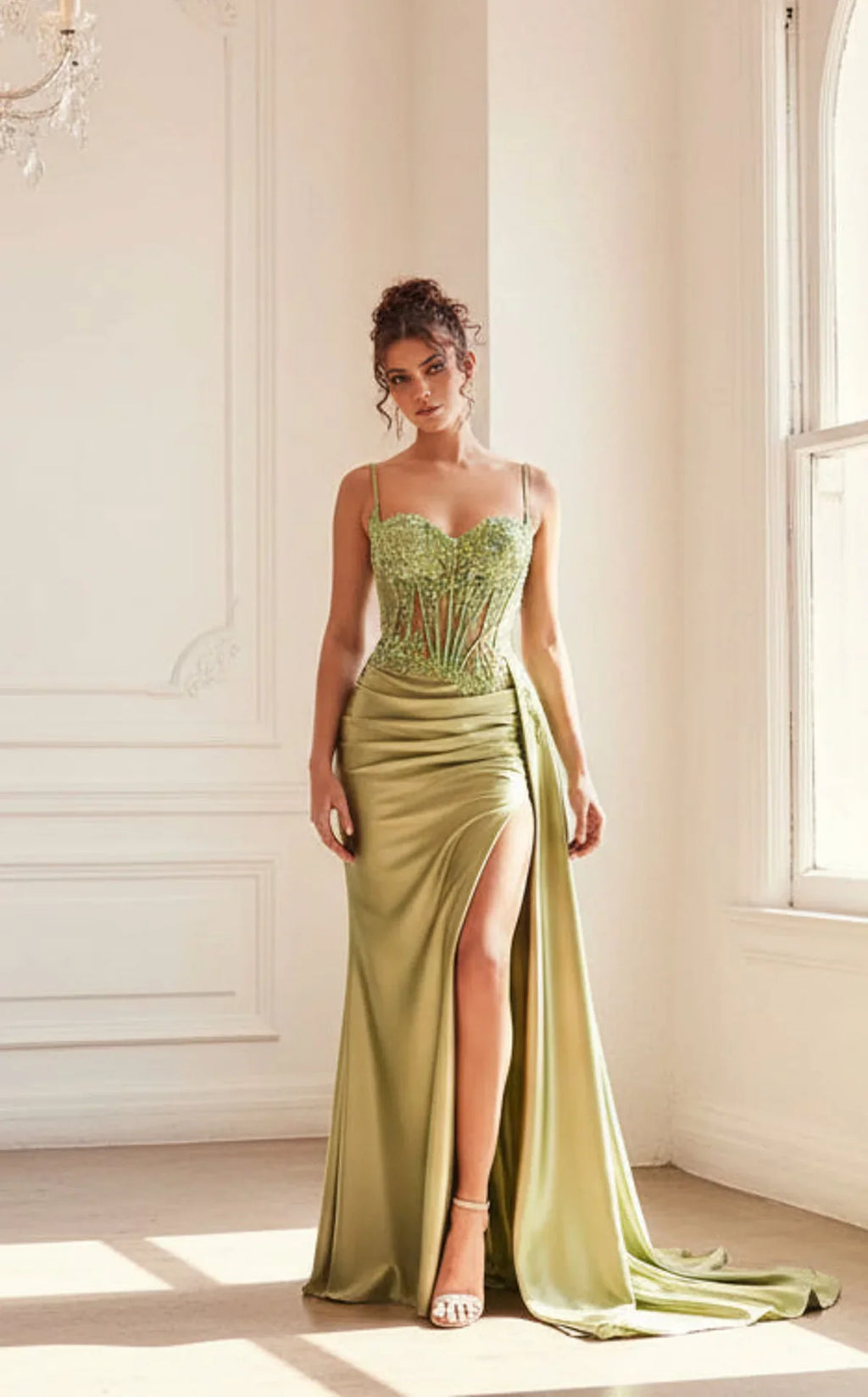 Lime Goddess Gown