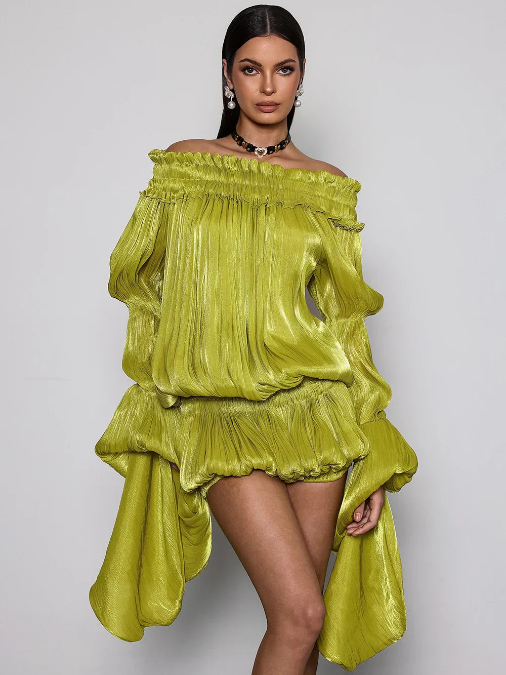 Lime Dream Mini Dress