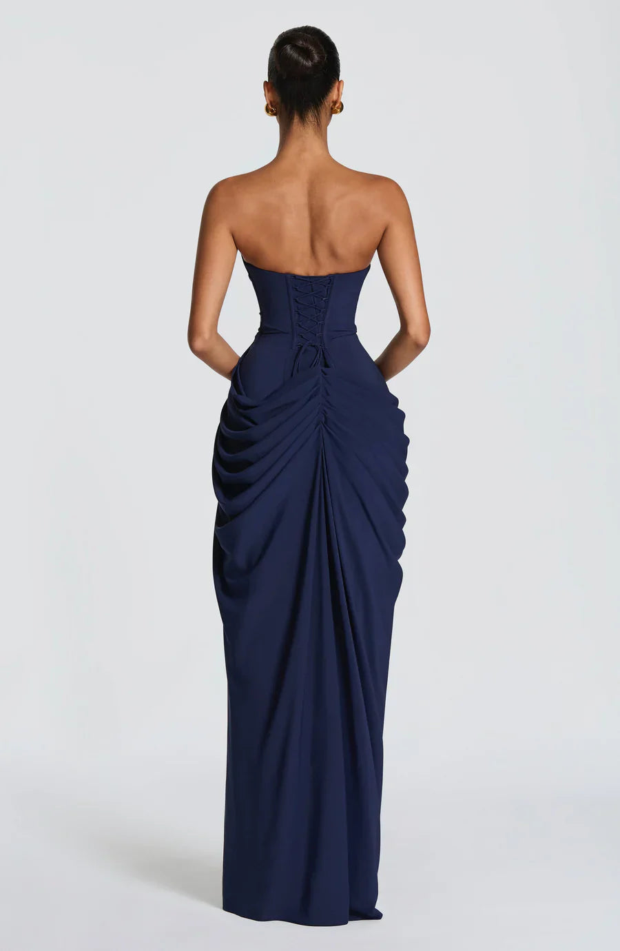 Butter Yellow Strapless Maxi Dress