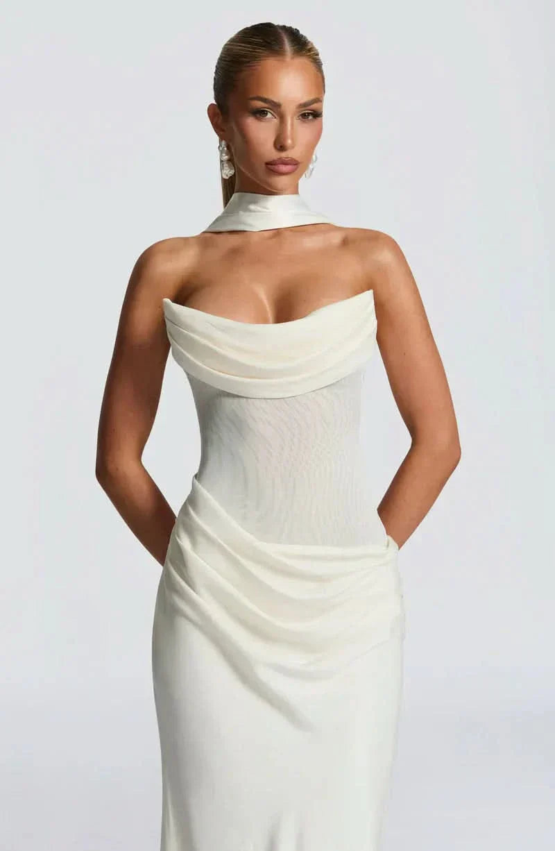 Halter Neck Maxi Dress