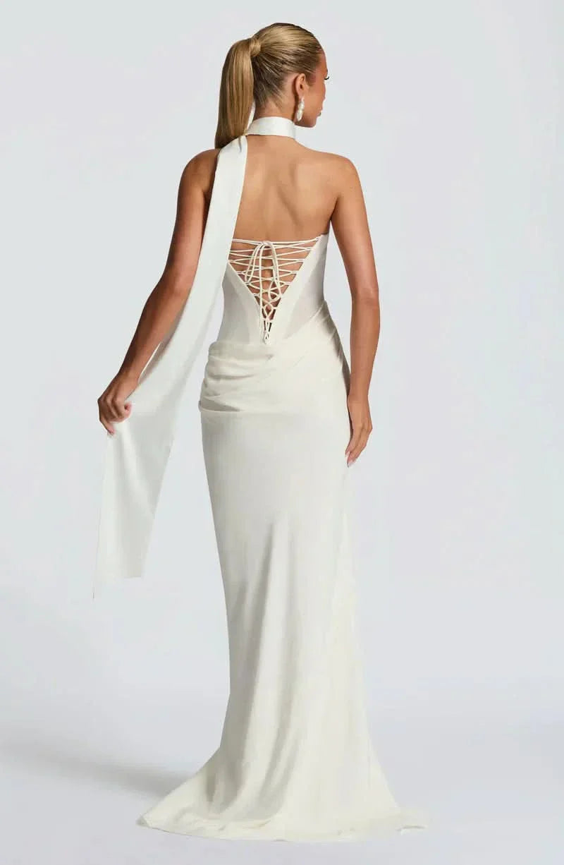 Halter Neck Maxi Dress