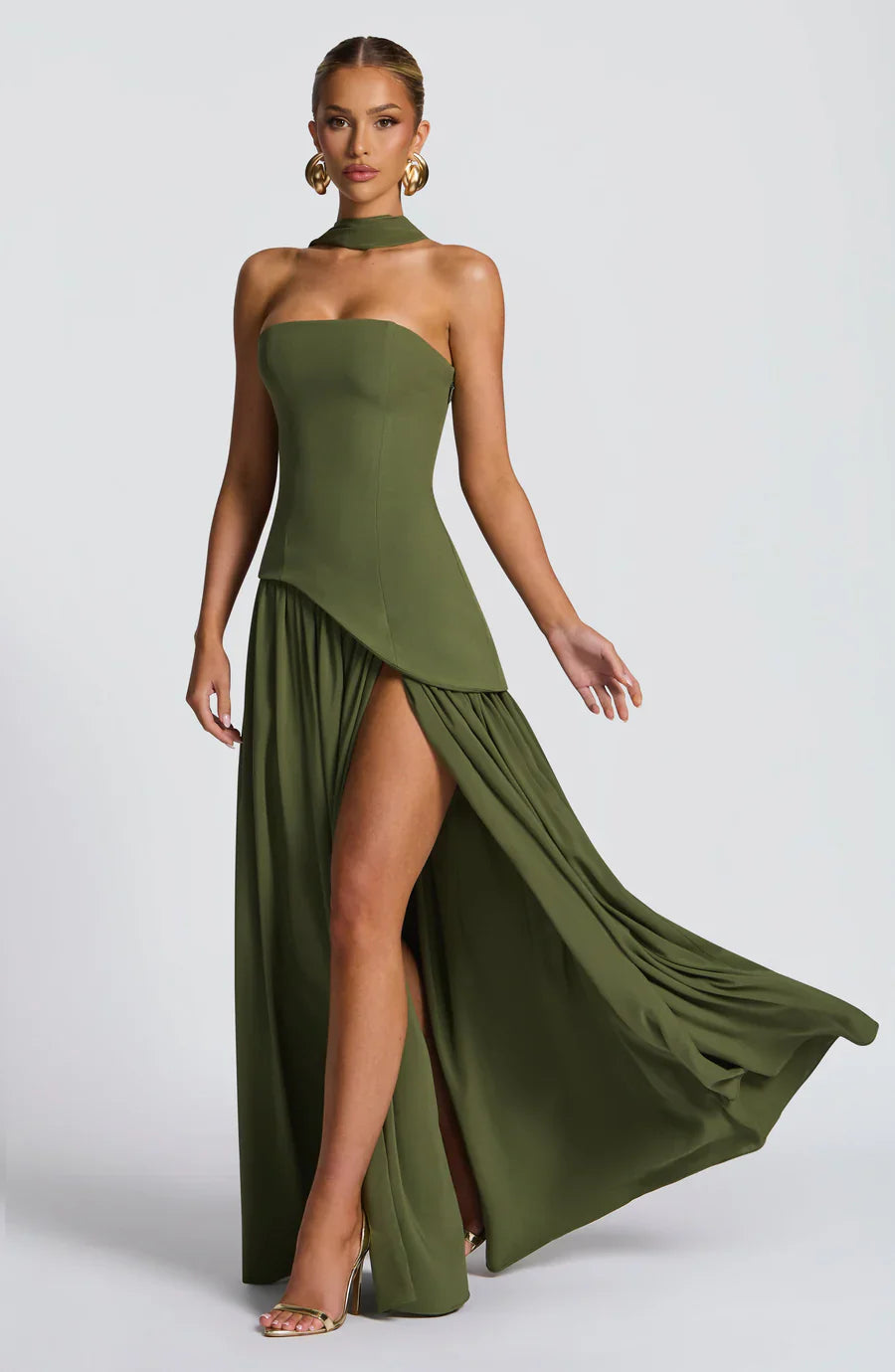 Olive Muse Maxi Dress