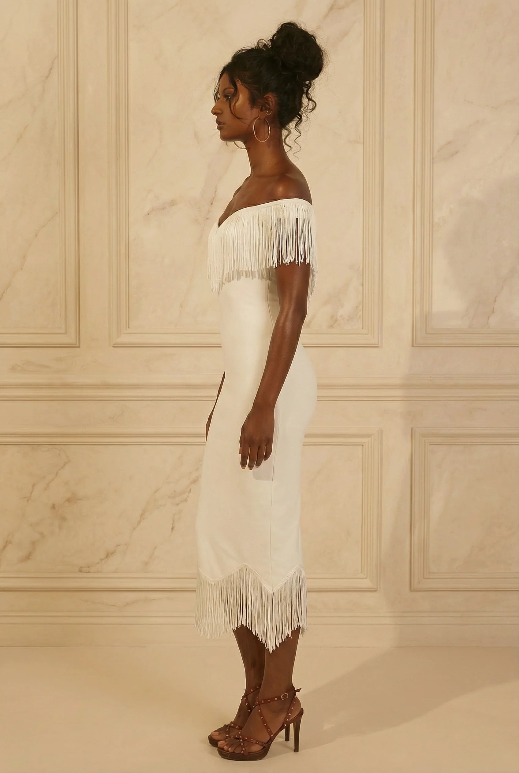 Midnight Fringe Dress